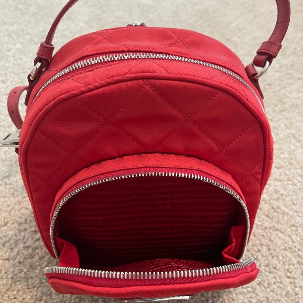 PRADA Nylon Tessuto Impuntu Quilted Backpack